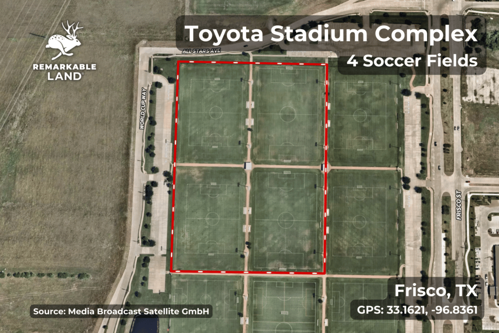10 Acres in Frisco, TX - Toyota Stadium
